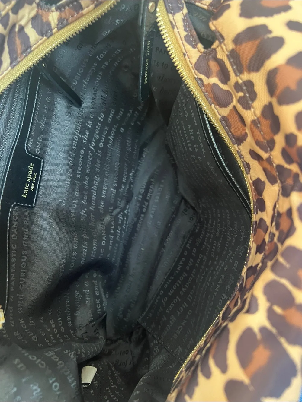 kate spade Leopard-Print Shoulder Bag in Brown and Black